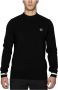 Fred Perry Geribbelde Wollen Trui Black Heren - Thumbnail 1