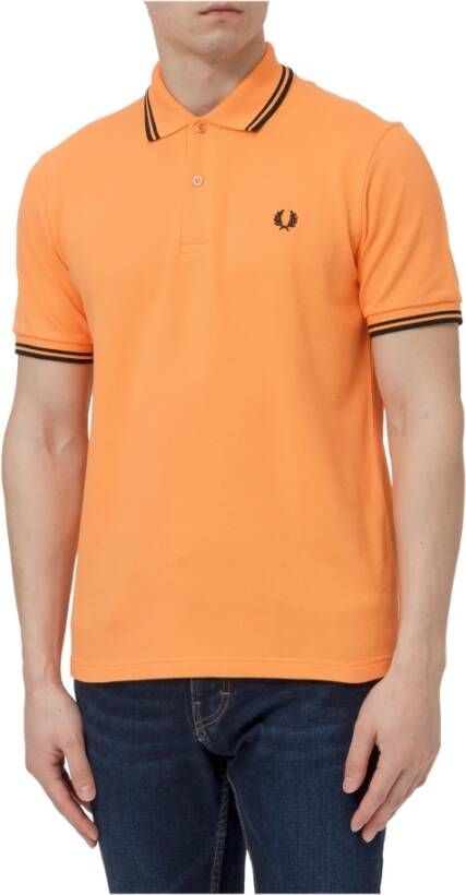 Fred Perry Shirt Oranje Heren