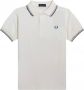 Fred Perry Slim Fit Twin Tipped Polo White Heren - Thumbnail 4