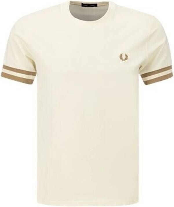 Fred Perry Stijlvolle Beige T-shirts en Polos voor heren Beige Heren