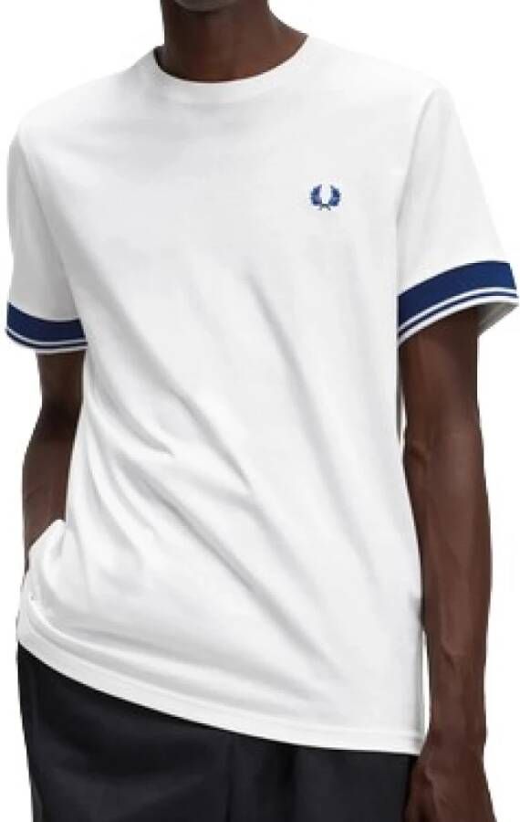 Fred Perry Stijlvolle en comfortabele heren T-shirts en Polos Wit Heren