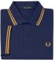 Fred Perry Originele Twin Tipped Polo Diep Carbon Donker Karamel Blue Heren - Thumbnail 3