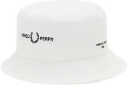 Fred Perry Stijlvolle Sombreros voor elke gelegenheid Wit Unisex
