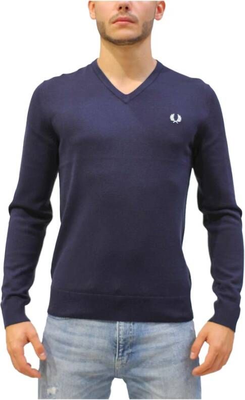 Fred Perry Sweater Blauw Heren