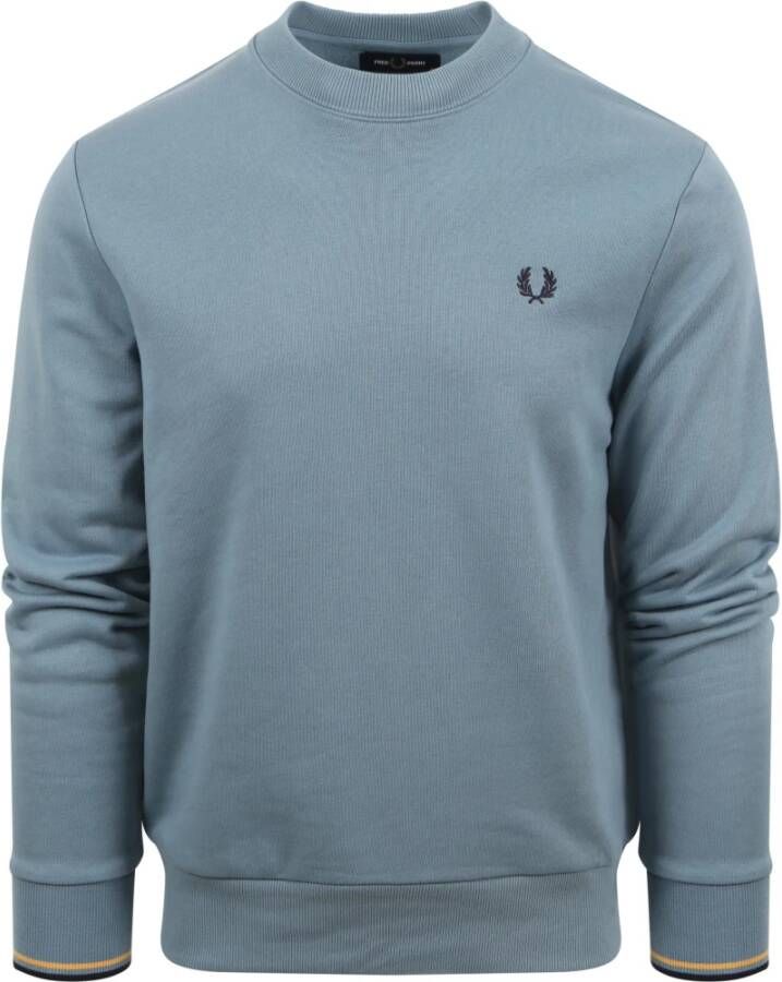 FRED PERRY Heren Truien & Vesten Crew Neck Sweatshirt Blauw