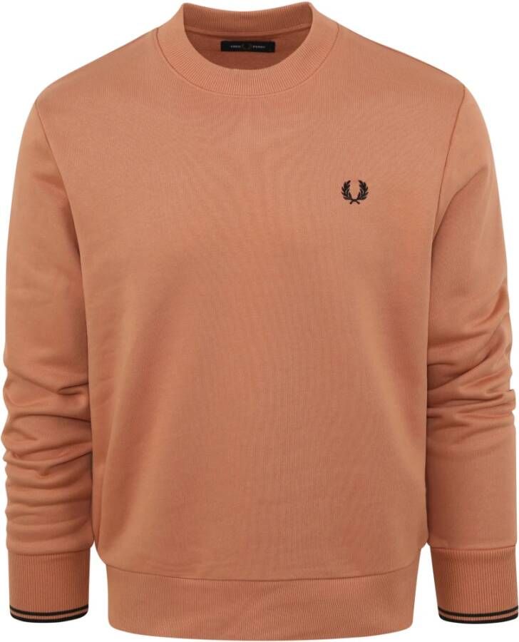 Fred Perry Sweater Logo Oranje Heren