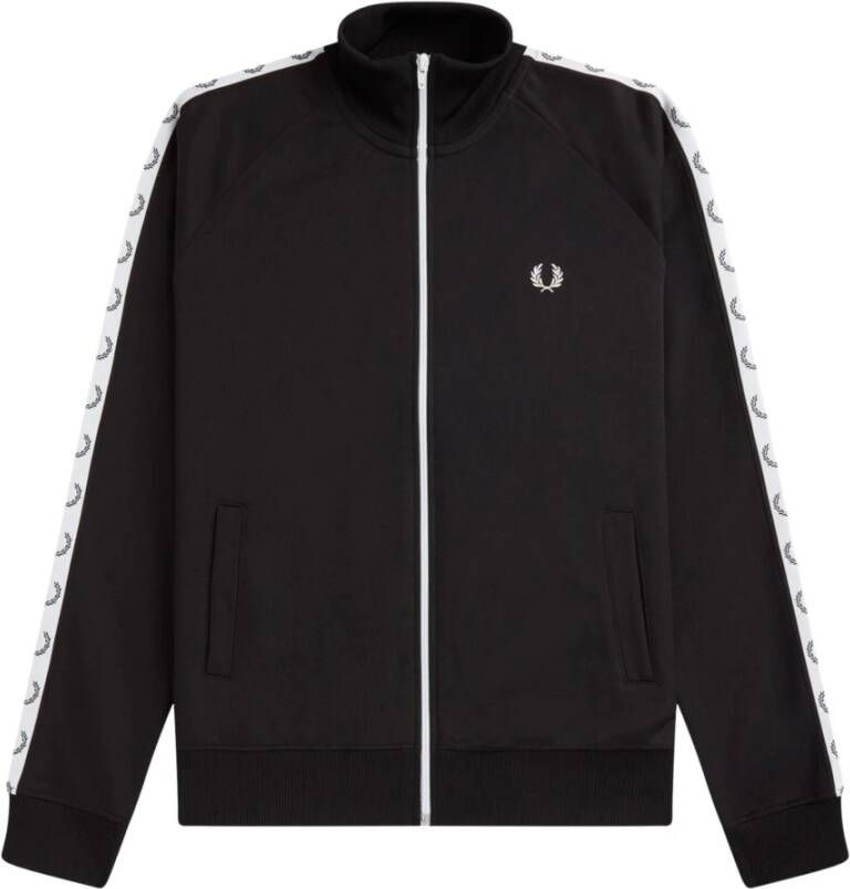 Fred Perry Heren Sweatshirt met Contrast Logo Black Heren - Foto 4