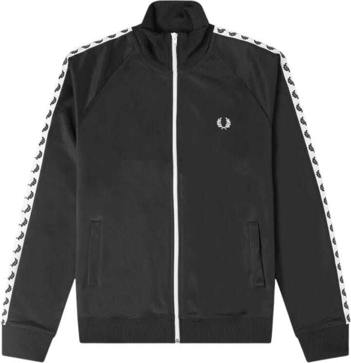 Fred Perry Authentiek Taped Track Jacket Zwart 1964 Gold-L Black
