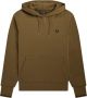 Fred Perry Camel Sweater Tipped Hooded Sweatshirt - Thumbnail 3
