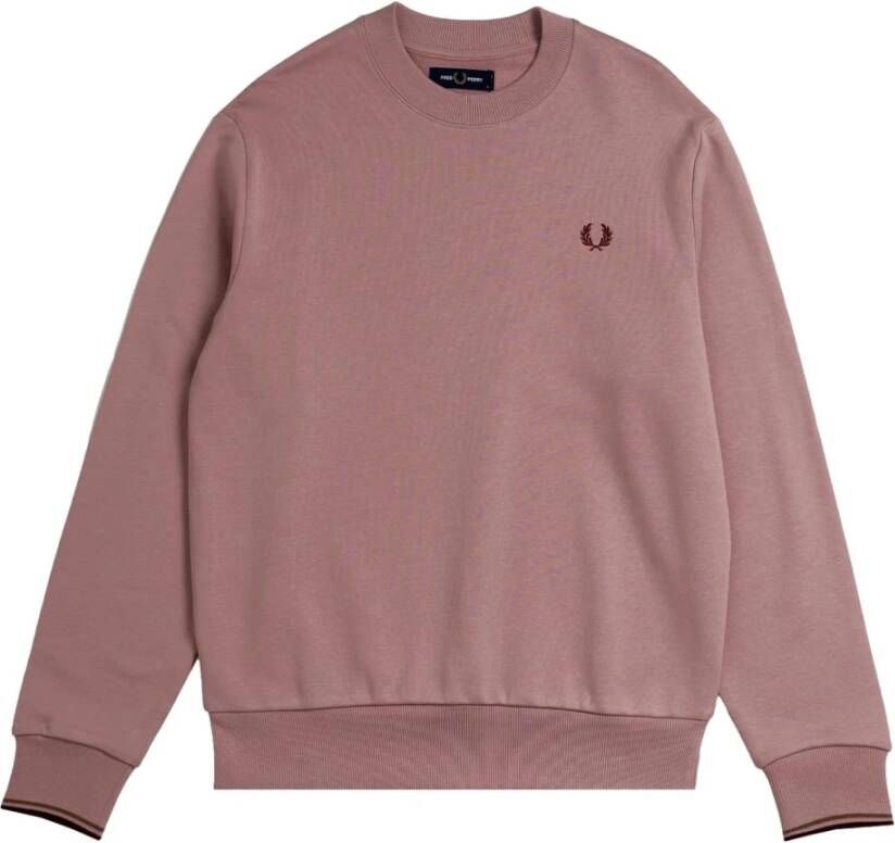 Fred Perry Ronde Hals Heren Sweatshirt M7535 Pink Heren