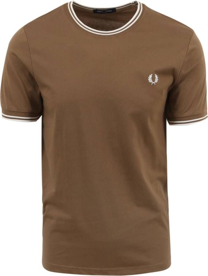 Fred Perry T-shirt M1588 Bruin Heren
