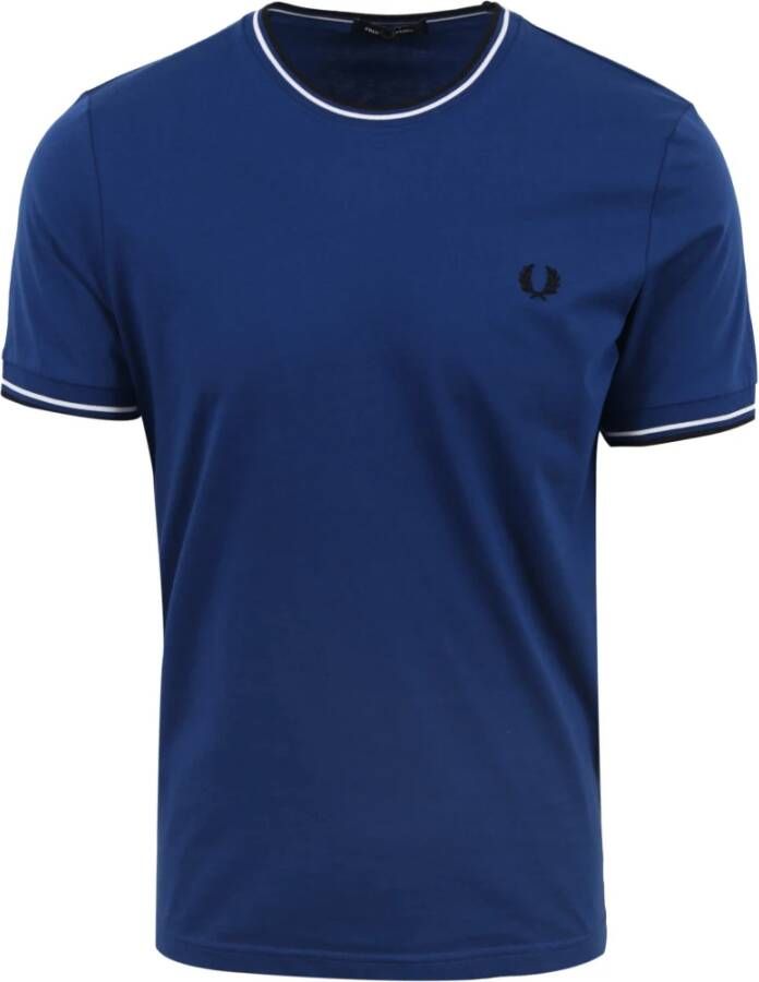 Fred Perry T-shirt M1588 Mid Blauw Heren