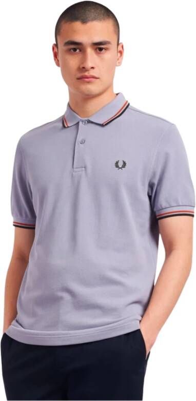 Fred Perry t-shirt Paars Heren