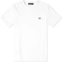Fred Perry Sportief Katoenen T-shirt met Geribbelde Kraag White Heren - Thumbnail 10