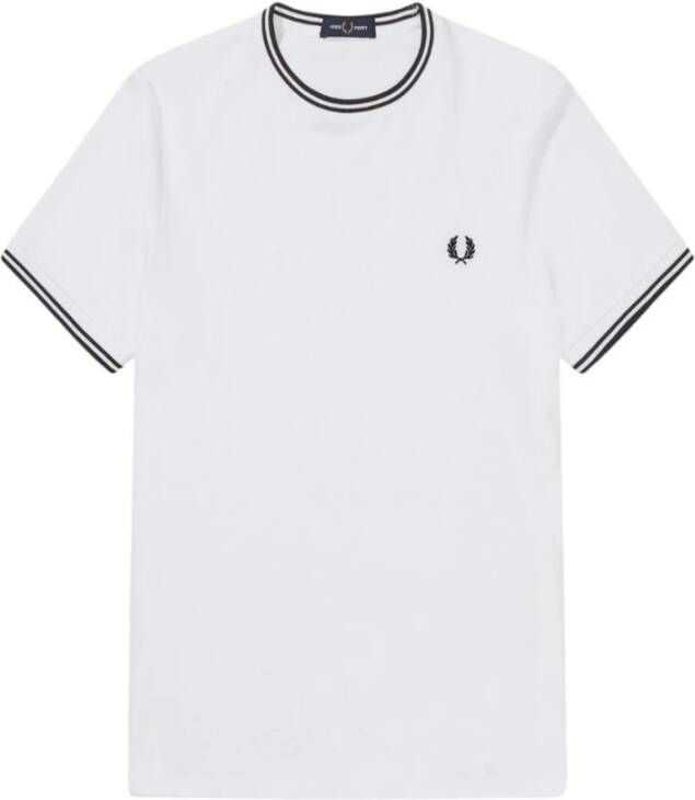 FRED PERRY Heren Polo's & T-shirts Twin Tipped T-shirt Wit - Foto 14