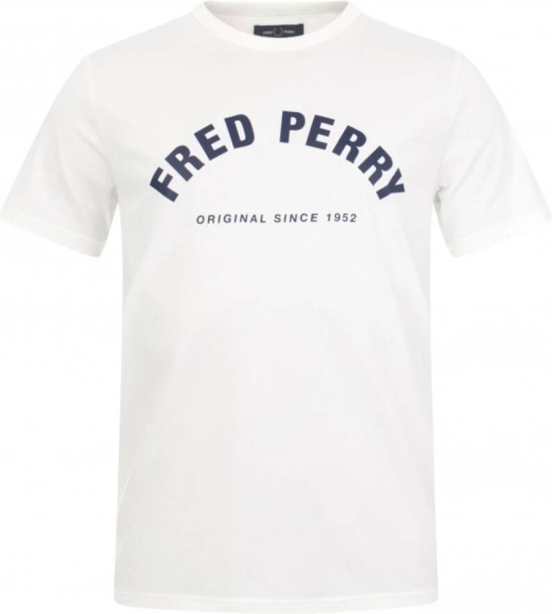 Fred Perry t-shirt White Heren