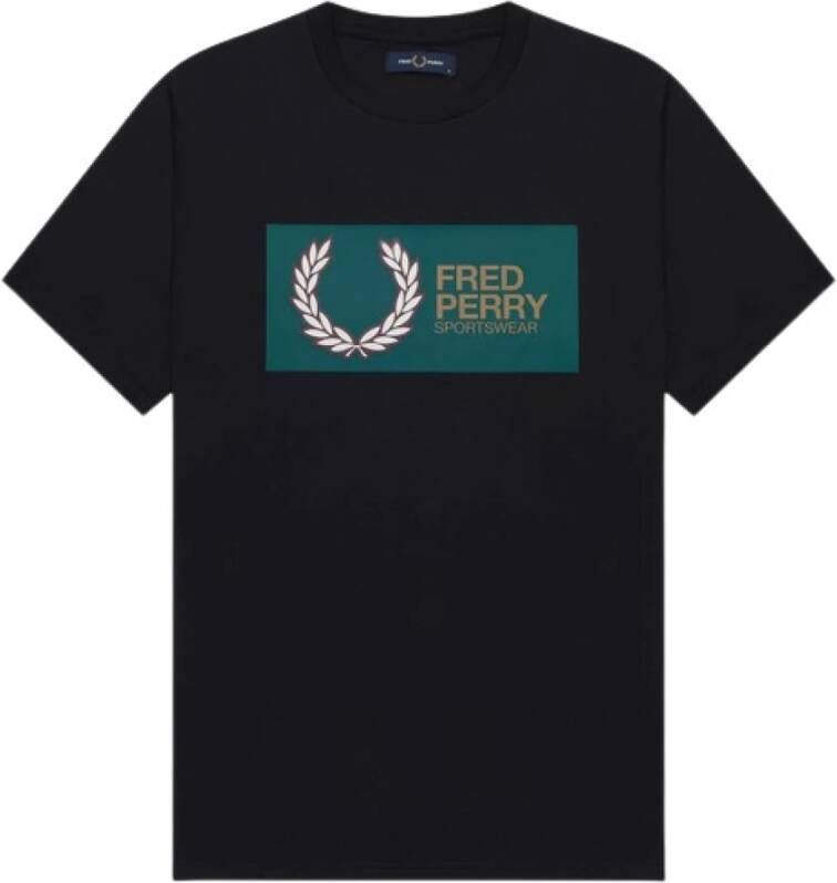 Fred Perry T-Shirt Zwart Heren