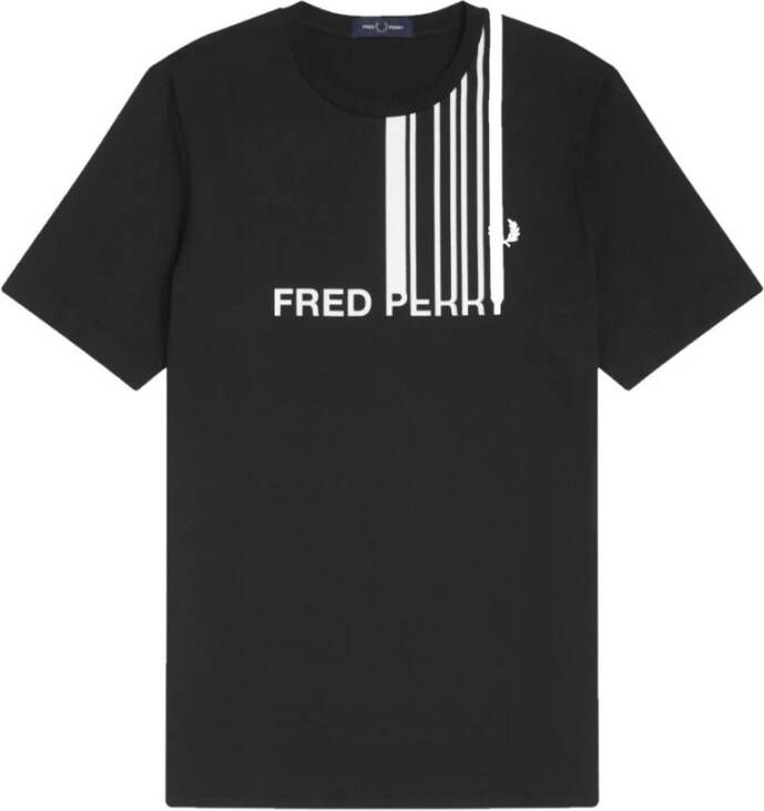 Fred Perry t-shirt Zwart Heren