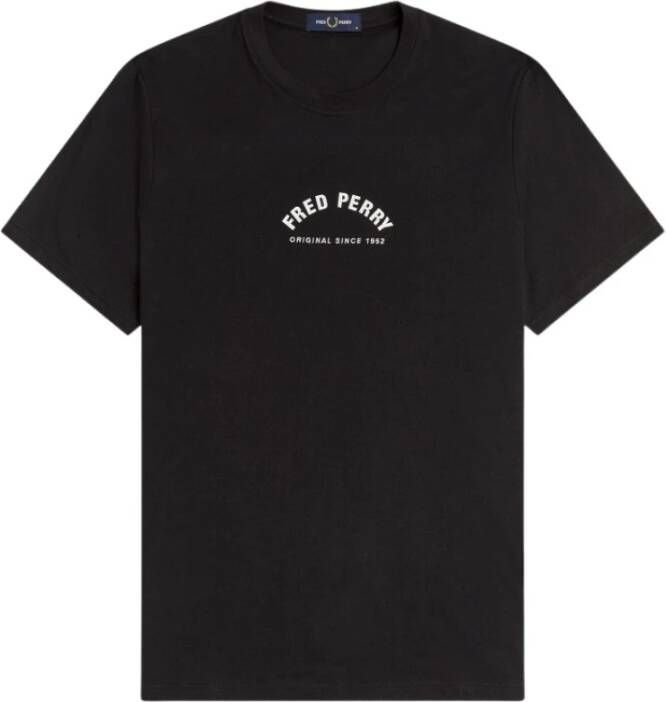 Fred Perry t-shirt Zwart Heren