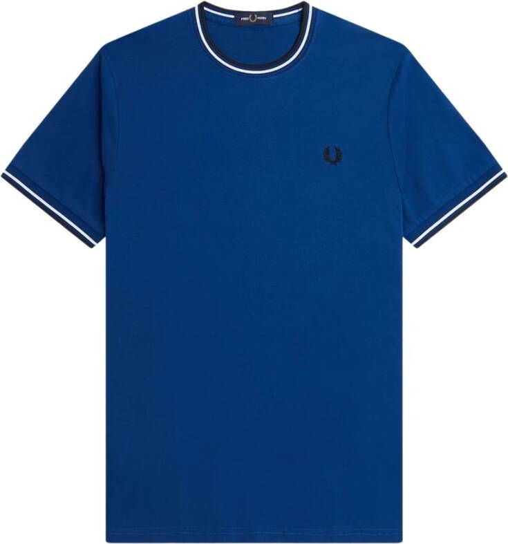 Fred Perry T-shirts and Polos Blauw Heren