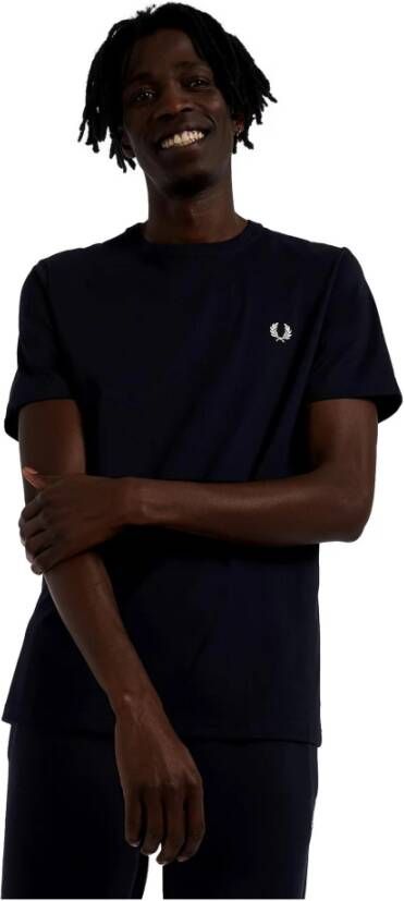 Fred Perry T-Shirts Blauw Heren