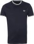 Fred Perry T-shirt met korte mouwen en contrastdetails Black Heren - Thumbnail 2