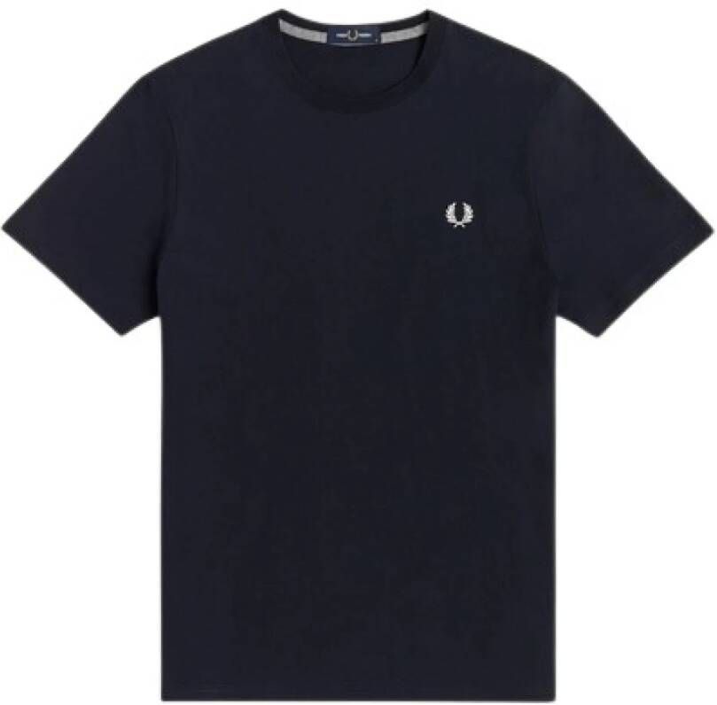 Fred Perry Blauwe T-shirts en Polos Blauw Heren