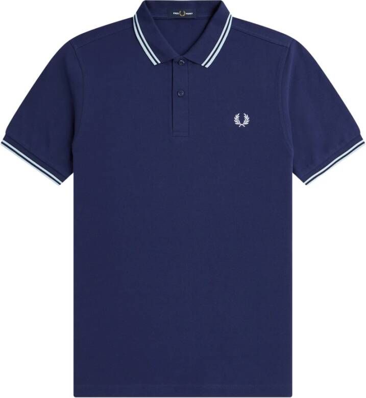 Fred Perry T-Shirts Blauw Heren