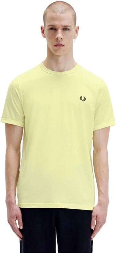Fred Perry Klassieke Collectie T-shirts en Polos Yellow Heren - Foto 2