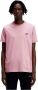 Fred Perry Heren Ringer T-shirt met Contrasterende Ribboorden Pink Heren - Thumbnail 4
