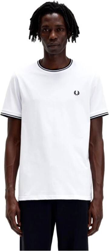 FRED PERRY Heren Polo's & T-shirts Twin Tipped T-shirt Wit - Foto 13