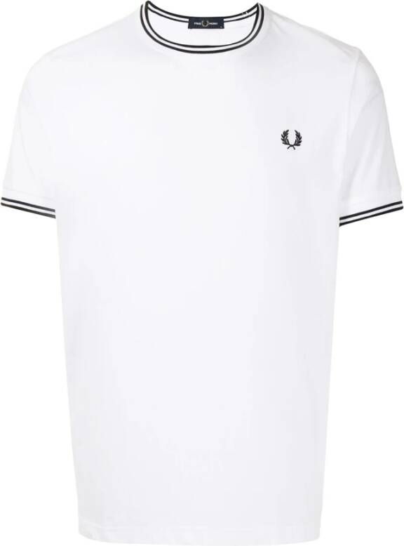 Fred Perry T-Shirts Wit Heren