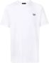 FRED PERRY Heren Polo's & T-shirts Ringer T-shirt Wit - Thumbnail 3