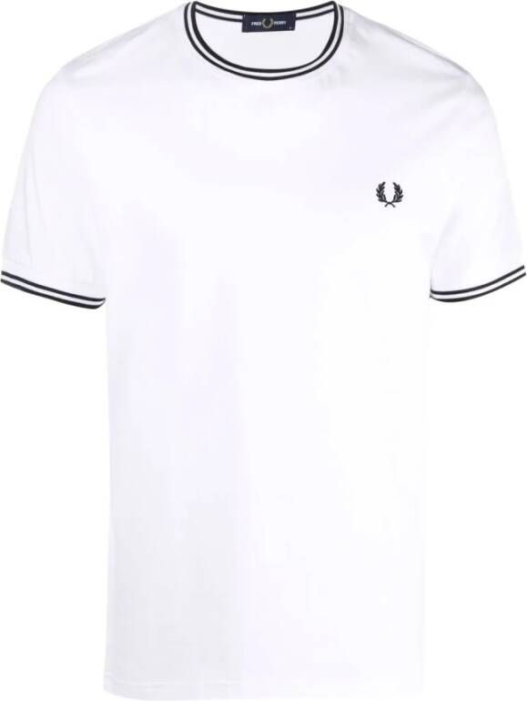 FRED PERRY Heren Polo's & T-shirts Twin Tipped T-shirt Wit - Foto 11