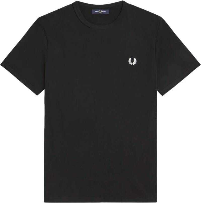 Fred Perry Zwarte T-shirts en Polos Collectie Black Heren - Foto 4