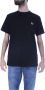 Fred Perry Zwart Cross Stitch Bedrukt T-shirt Black Heren - Thumbnail 2