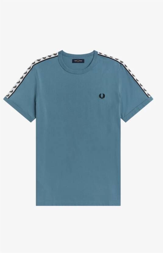 Fred Perry Taped Ringer T-shirt Blauw Heren