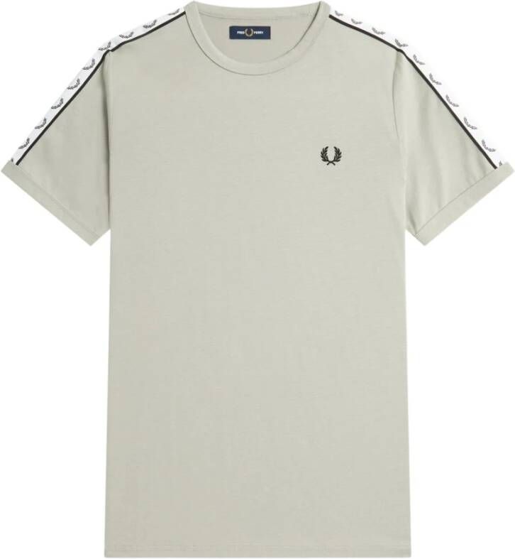 Fred Perry Taped Ringer T-shirt Grijs Heren