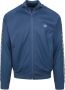 Fred Perry Taped Track Jacket Mid Blauw Heren - Thumbnail 1