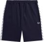 Fred Perry Taped Tricot Sportshorts Blauw Heren - Thumbnail 1