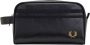 Fred Perry Tone-on-Tone Gestreepte Heren Pochette Black Dames - Thumbnail 1