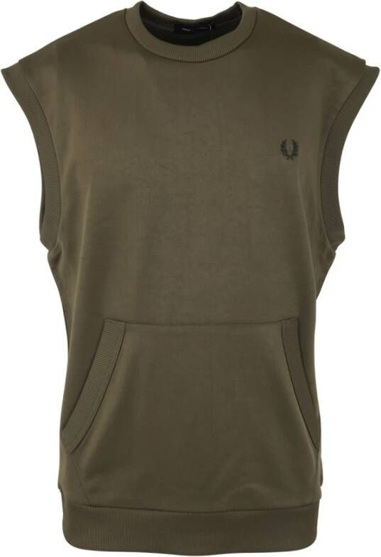 Fred Perry Tricot Tank Top Groen Heren
