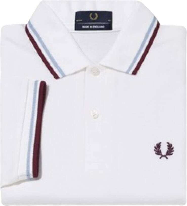 Fred Perry Twin Tipped Polo Shirt Wit Heren