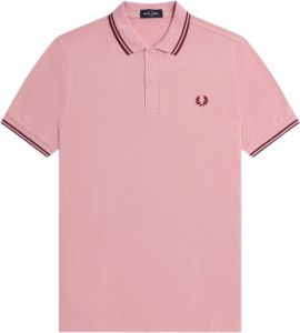 Fred Perry Twin Tipped Rosa Heren Polo Roze Heren