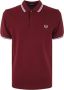 Fred Perry Twin Tipped Shirt Rood Heren - Thumbnail 1