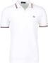 Fred Perry Twin Tipped Short Sleeve Polo Shirt Heren White- Heren White - Thumbnail 4