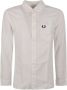 Fred Perry Klassieke Oxford Katoenen Button Down Overhemd White Heren - Thumbnail 2