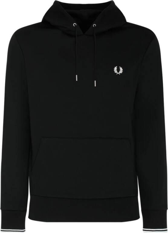 Fred Perry Zwarte Hoodie voor Heren Zwart Heren