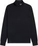 Fred Perry Zwarte katoenen trui met verfijnde details Zwart Heren - Thumbnail 1