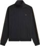 Fred Perry Zwarte Contrasterende Tape Trainingsjack Black Heren - Thumbnail 1